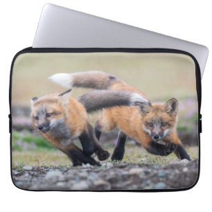 Kutest Baby Animals   Fox-jongen bij afspelen Laptop Sleeve