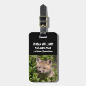 Kutest Baby Animals | Fox Kit Bagagelabel (Voorkant verticaal)