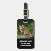 Kutest Baby Animals | Foxy Smile Bagagelabel (Voorkant verticaal)