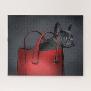 Kutest Baby Animals Franse Bulldog Red Hand Bag Legpuzzel