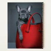 Kutest Baby Animals | Franse hond in handtas Planner (Achterkant)