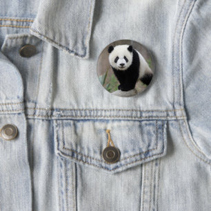 Kutest Baby Animals Giant Panda Baby Ronde Button 5,7 Cm