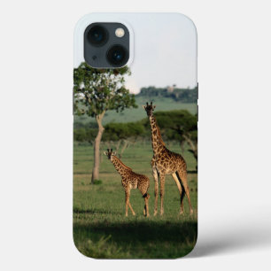Kutest Baby Animals   Giraffe Calf & Mama iPhone 13 Hoesje