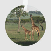 Kutest Baby Animals | Giraffe Calf & Mama Ornament (achterkant)