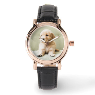 Kutest Baby Animals Golden Retriever Puppy Horloge
