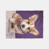 Kutest Baby Animals | Halloween Corgi Fleece Deken (Voorkant (Horizontaal))