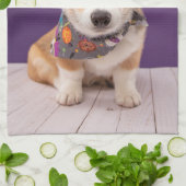 Kutest Baby Animals | Halloween Corgi Theedoek (Gevouwen)