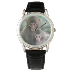 Kutest Baby Animals Japanse apen Horloge