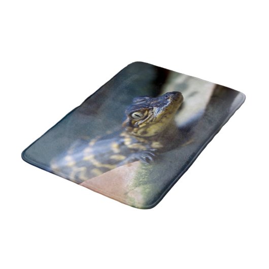 Kutest Baby Animals | Jonge Alligator Badmat (Gekanteld)