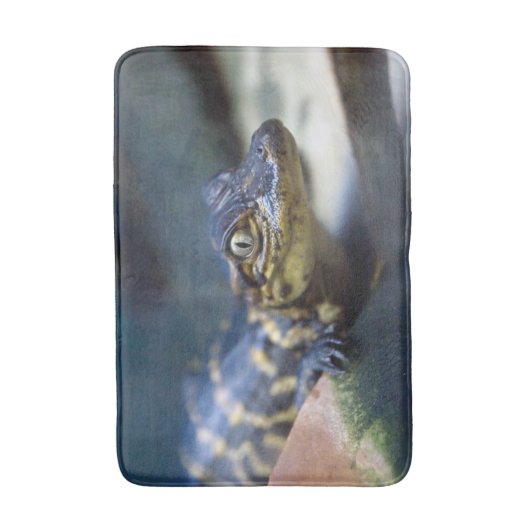 Kutest Baby Animals | Jonge Alligator Badmat (Voorkant Verticaal)