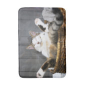 Kutest Baby Animals | Kat in bed Badmat (Voorkant Verticaal)