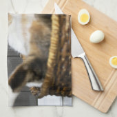 Kutest Baby Animals | Kat in bed Theedoek (Quarter Fold)