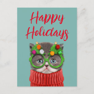 Kutest Baby Animals Kat-kerstkeuken Briefkaart