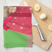 Kutest Baby Animals | Kerstfeestdag Bunny Theedoek (Quarter Fold)