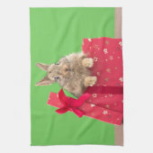 Kutest Baby Animals | Kerstfeestdag Bunny Theedoek (Verticaal)