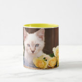 Kutest Baby Animals | Keuken en gele rozen Mok (Midden)