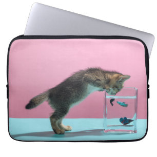 Kutest Baby Animals   Keukenkijker op de vis Bowl Laptop Sleeve