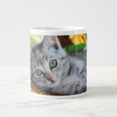 Kutest Baby Animals | Kitten Lounging Extra Grote Beker (Voorkant)