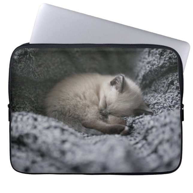 Kutest Baby Animals | Kleine glazen slaapstand Laptop Sleeve (Voorkant)