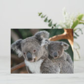 Kutest Baby Animals | Koala en Joey Bedankkaart (Staand voorkant)