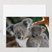 Kutest Baby Animals | Koala en Joey Bedankkaart (Voorkant / Achterkant)