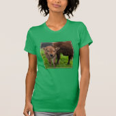 Kutest Baby Animals | Koe en kalf T-shirt (Voorkant)