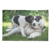 Kutest Baby Animals | Landseer Puppy Kussensloop (Achterkant)