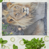 Kutest Baby Animals | Lion Dad & Cub Theedoek (Gevouwen)