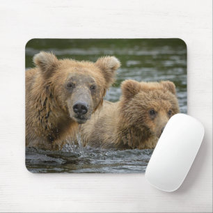 Kutest Baby Animals Mama Beer en haar kubussen Muismat