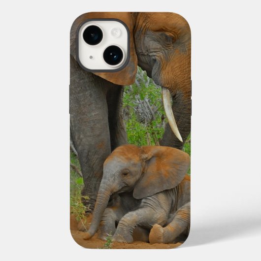 Kutest Baby Animals | Mama Elephant & Baby Case-Mate iPhone Case (Achterkant)