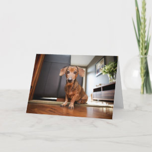 Kutest Baby Animals Mini Dachshund Puppy Kaart
