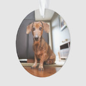 Kutest Baby Animals | Mini Dachshund Puppy Ornament (voorkant)