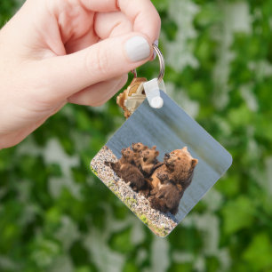 Kutest Baby Animals   Moeder Beer en kubussen Sleutelhanger