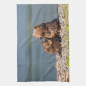 Kutest Baby Animals | Moeder Beer en kubussen Theedoek (Verticaal)