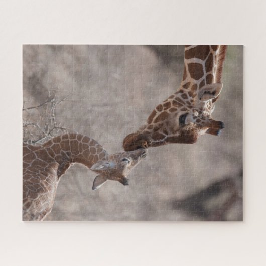 Kutest Baby Animals | Moeder en Baby Giraffe Legpuzzel (Horizontaal)