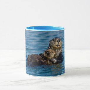 Kutest Baby Animals   Moeder en Baby Otter Mok