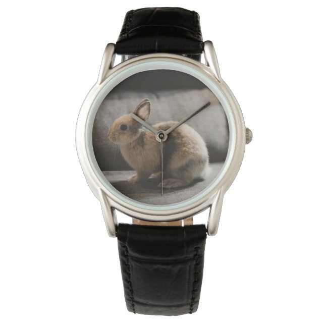 Kutest Baby Animals | Nederland Dwarf Rabbit Horloge (Voorkant)