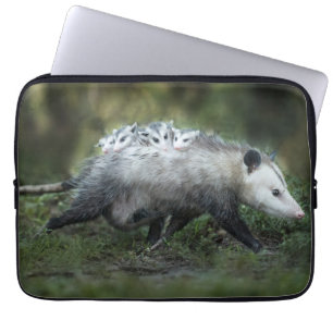 Kutest Baby Animals Opossum mam & Kinderen Laptop Sleeve