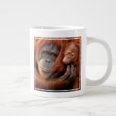 Kutest Baby Animals | Orangutan Mam & Baby Extra Grote Beker (Rechts)
