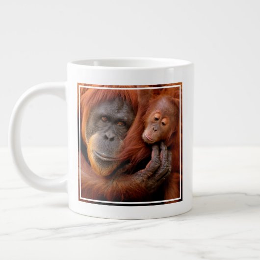 Kutest Baby Animals | Orangutan Mam & Baby Extra Grote Beker (Links)