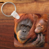 Kutest Baby Animals | Orangutan Mam & Baby Sleutelhanger (Voorkant)
