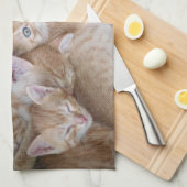 Kutest Baby Animals | Oranje keuten-pool Theedoek (Quarter Fold)