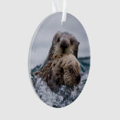 Kutest Baby Animals | Otter Baby en moeder Ornament (voorkant)