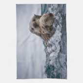 Kutest Baby Animals | Otter Baby en moeder Theedoek (Verticaal)