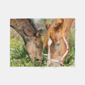 Kutest Baby Animals | Paardenkool Fleece Deken (Voorkant (Horizontaal))