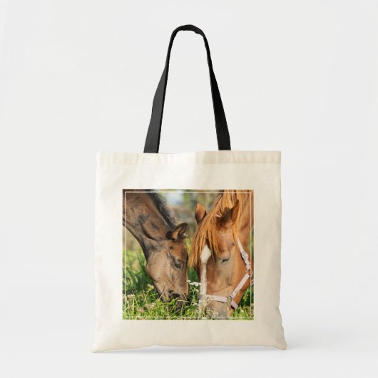 Kutest Baby Animals | Paardenkool Tote Bag (Voorkant)