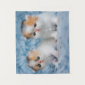 Kutest Baby Animals | Perzisch Calico Kitten Wandkleed (Voorkant)