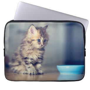 Kutest Baby Animals   Perzisch Keuten met blauwe o Laptop Sleeve