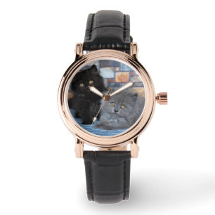 Kutest Baby Animals Perzische Kittens in Blanket Horloge