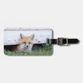 Kutest Baby Animals | Red Fox Kit Peking Bagagelabel (Voorkant horizontaal)